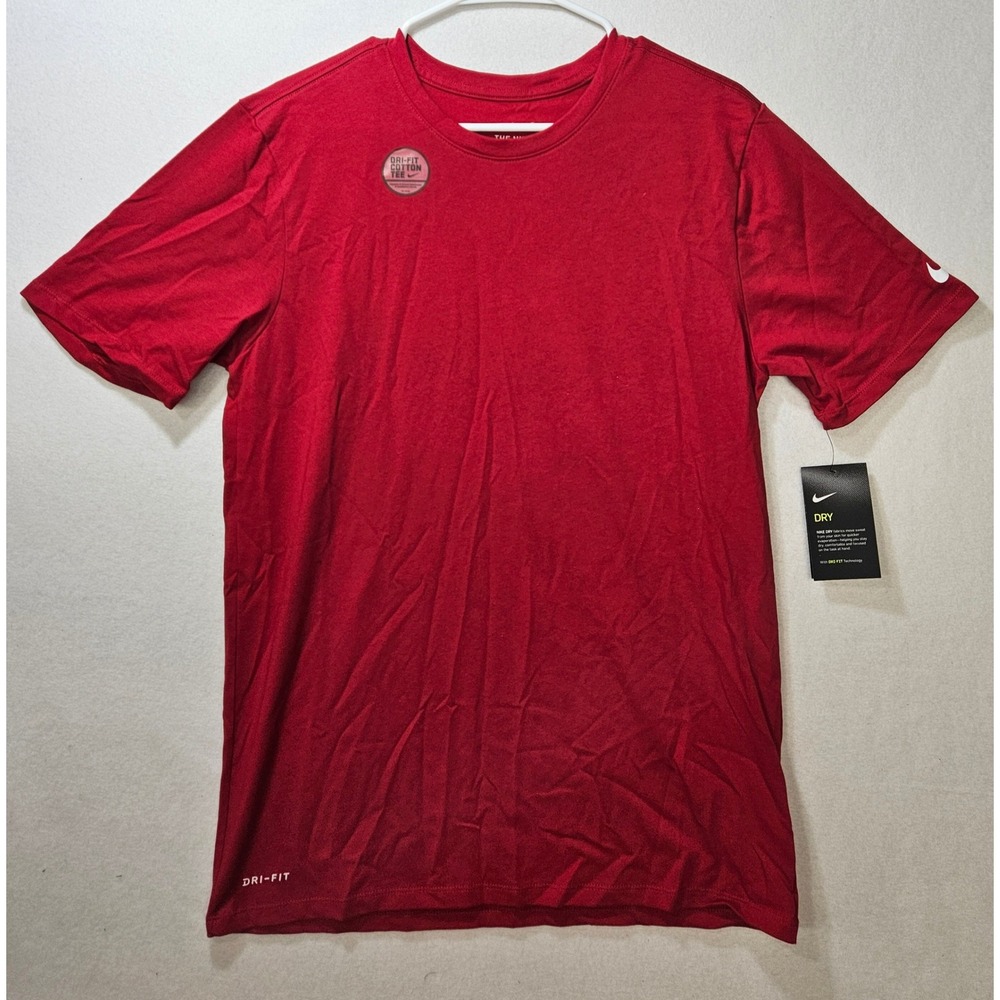 Nike Men's Dri-FIT Cotton/Poly Golf Tee T-Shirt, Red, Size MD, BQ5231-687, NWT